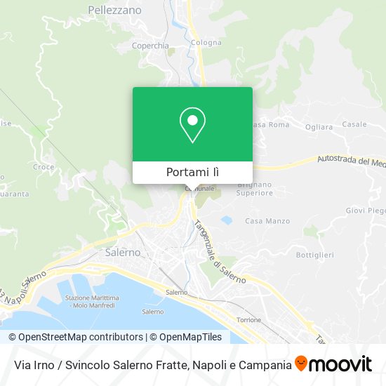 Mappa Via Irno / Svincolo Salerno Fratte
