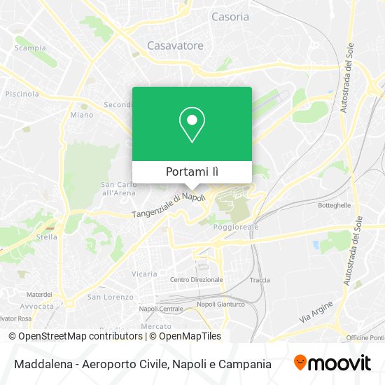 Mappa Maddalena - Aeroporto Civile