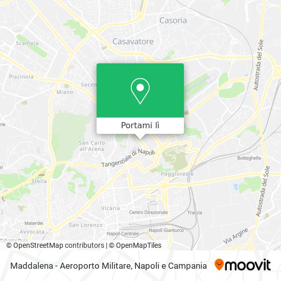 Mappa Maddalena - Aeroporto Militare