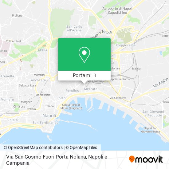 Mappa Via San Cosmo Fuori Porta Nolana