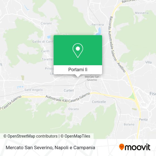 Mappa Mercato San Severino