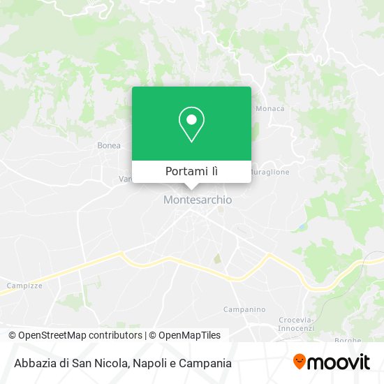 Mappa Abbazia di San Nicola