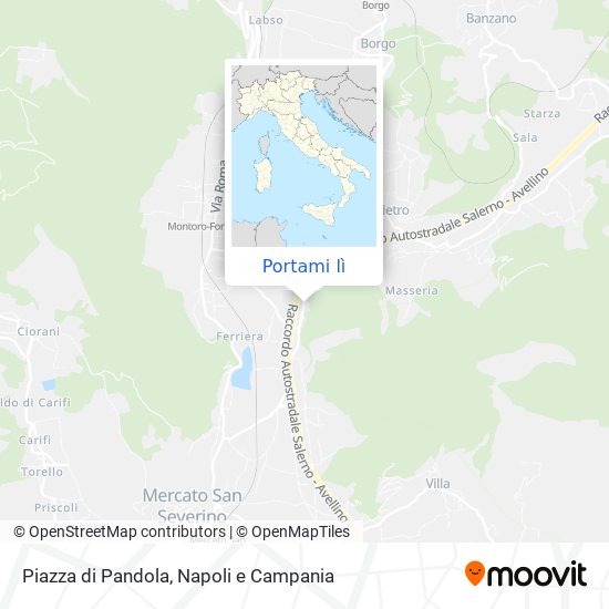 Mappa Piazza di Pandola