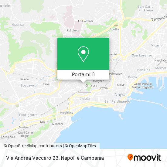 Mappa Via Andrea Vaccaro 23