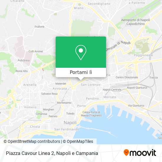 Mappa Piazza Cavour Linea 2