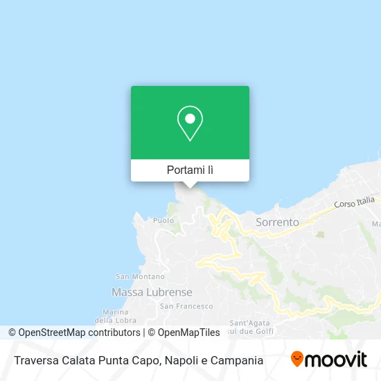 Mappa Traversa Calata Punta Capo