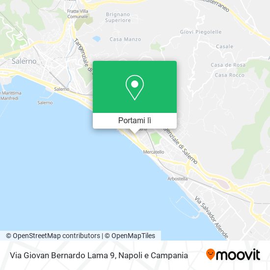 Mappa Via Giovan Bernardo Lama  9