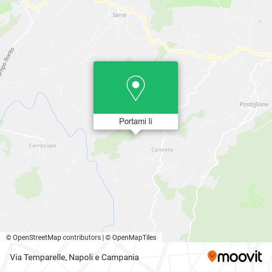 Mappa Via Temparelle