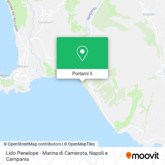 Mappa Lido Penelope - Marina di Camerota
