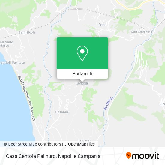 Mappa Casa Centola Palinuro