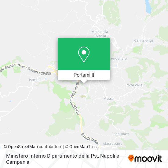 Mappa Ministero Interno Dipartimento della Ps.