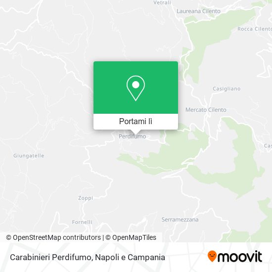 Mappa Carabinieri Perdifumo