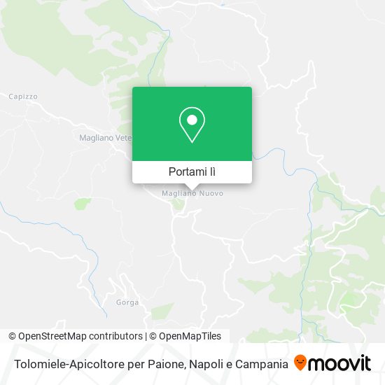 Mappa Tolomiele-Apicoltore per Paione