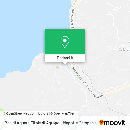 Mappa Bcc di Aquara-Filiale di Agropoli