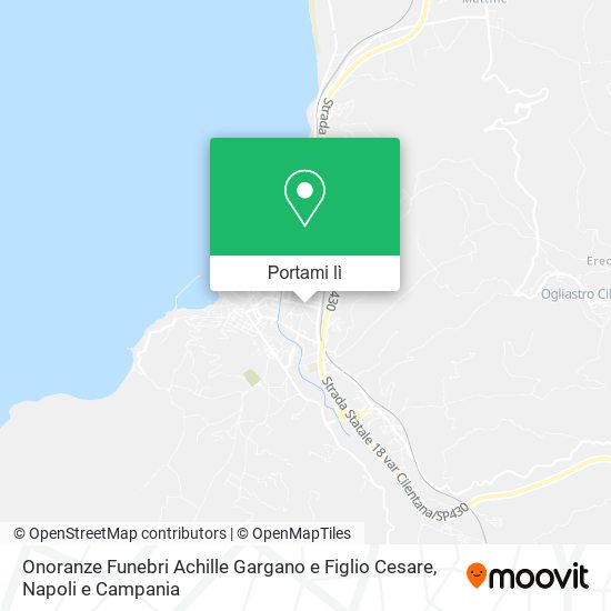 Mappa Onoranze Funebri Achille Gargano e Figlio Cesare