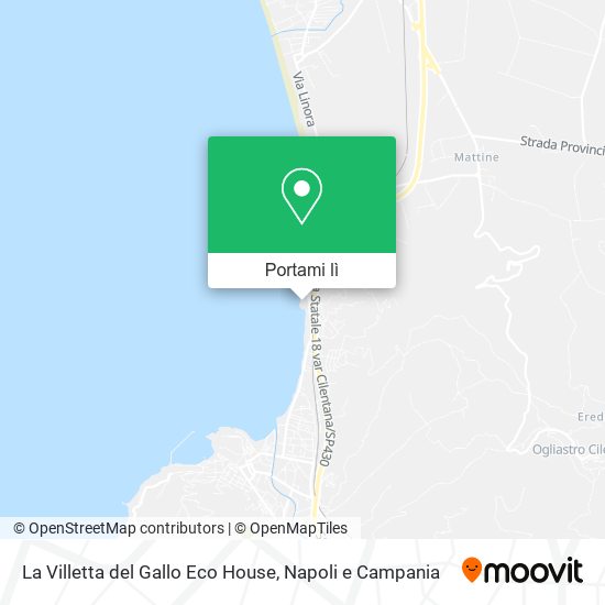 Mappa La Villetta del Gallo Eco House