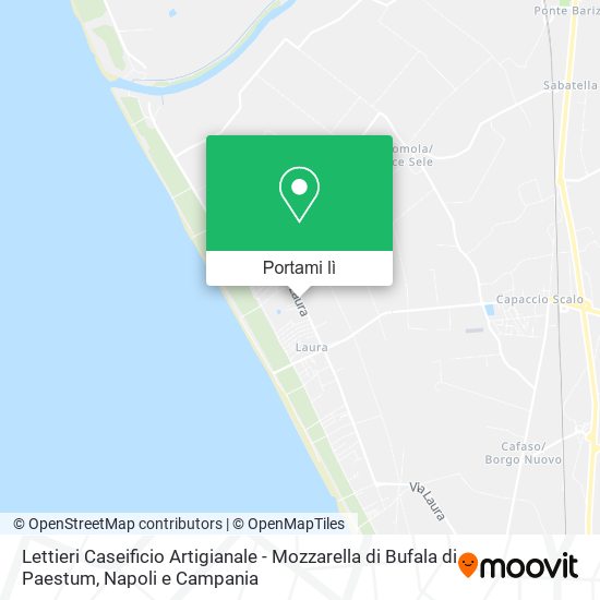 Mappa Lettieri Caseificio Artigianale - Mozzarella di Bufala di Paestum