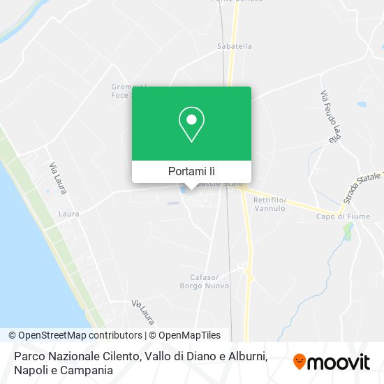 Mappa Parco Nazionale Cilento, Vallo di Diano e Alburni