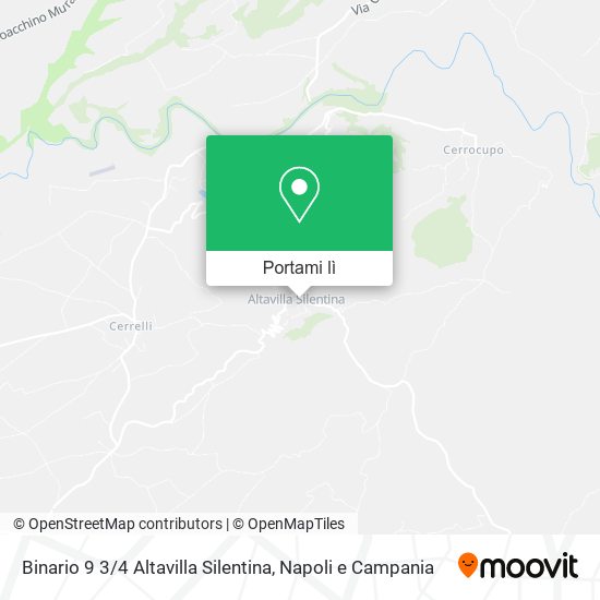 Mappa Binario 9 3 / 4 Altavilla Silentina