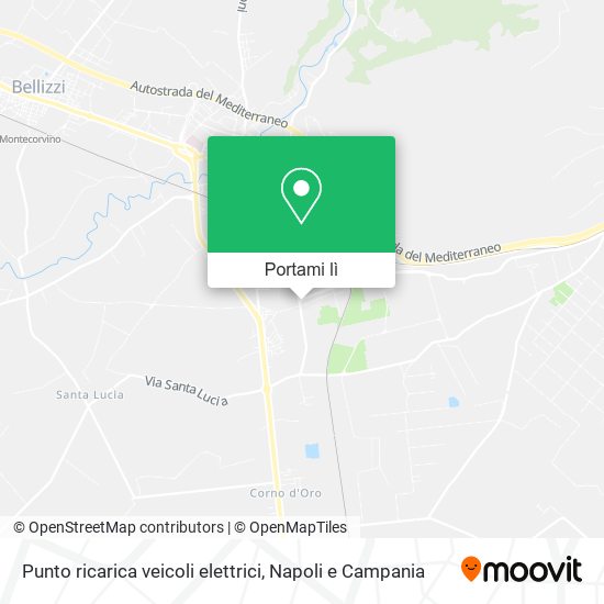 Mappa Punto ricarica veicoli elettrici
