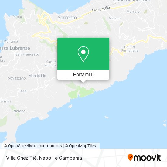 Mappa Villa Chez Piè