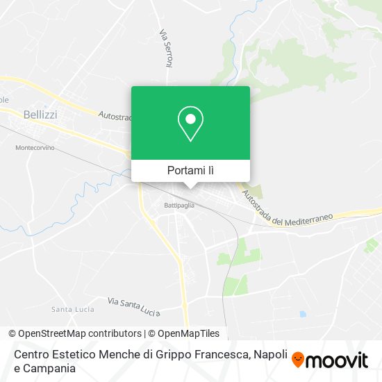 Mappa Centro Estetico Menche di Grippo Francesca