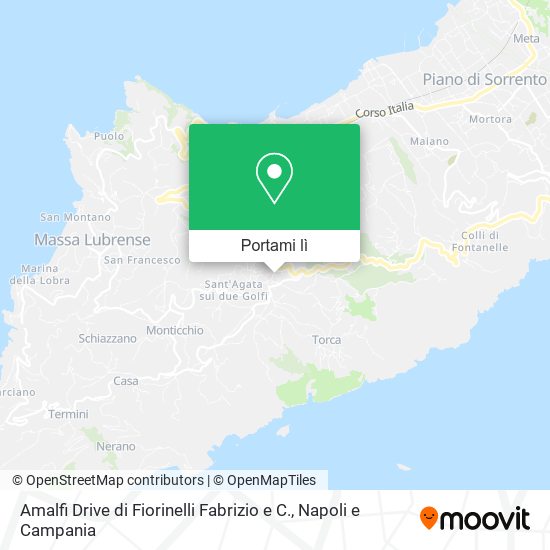 Mappa Amalfi Drive di Fiorinelli Fabrizio e C.