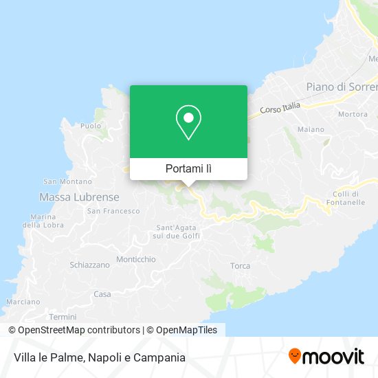 Mappa Villa le Palme