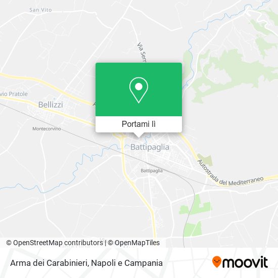 Mappa Arma dei Carabinieri