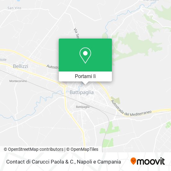 Mappa Contact di Carucci Paola & C.