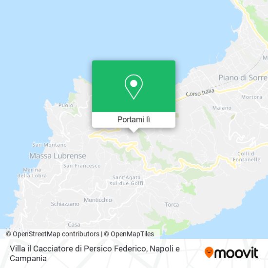 Mappa Villa il Cacciatore di Persico Federico