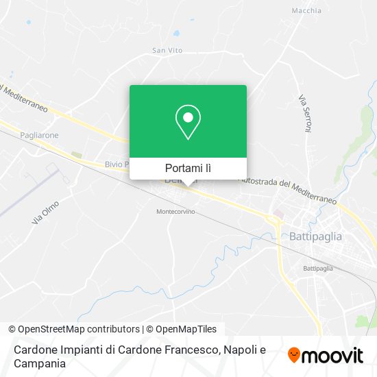 Mappa Cardone Impianti di Cardone Francesco