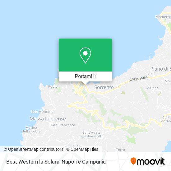 Mappa Best Western la Solara