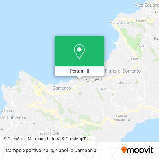 Mappa Campo Sportivo Italia