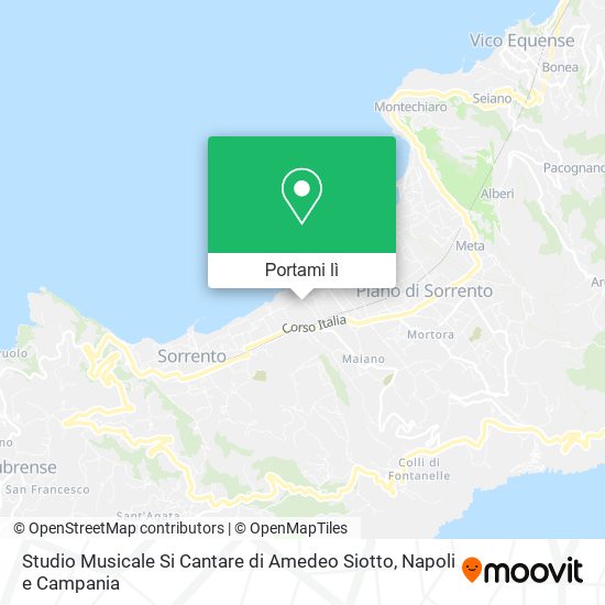 Mappa Studio Musicale Si Cantare di Amedeo Siotto