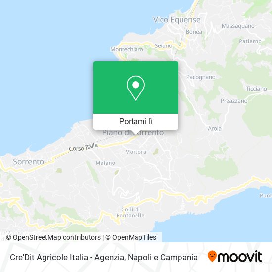 Mappa Cre'Dit Agricole Italia - Agenzia