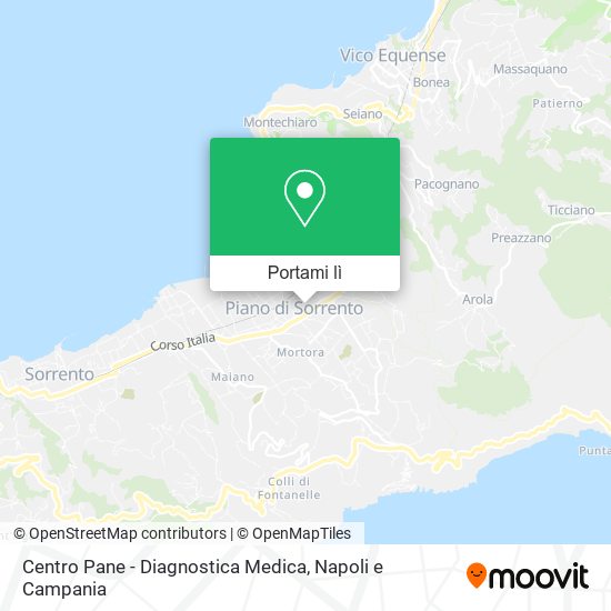Mappa Centro Pane - Diagnostica Medica