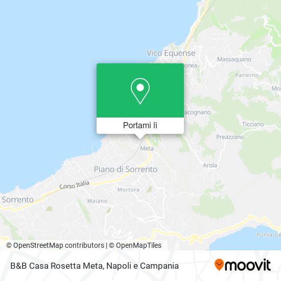 Mappa B&B Casa Rosetta Meta
