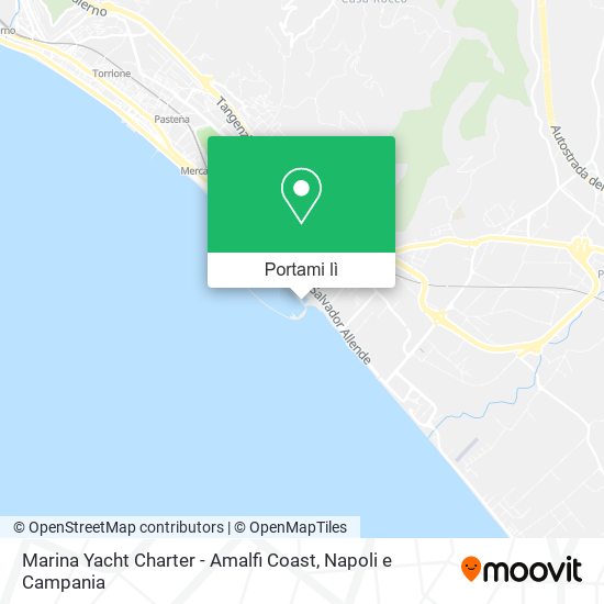 Mappa Marina Yacht Charter - Amalfi Coast