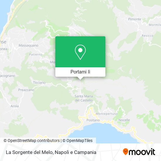Mappa La Sorgente del Melo