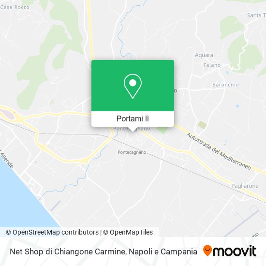 Mappa Net Shop di Chiangone Carmine
