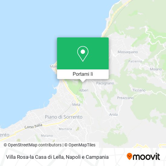 Mappa Villa Rosa-la Casa di Lella