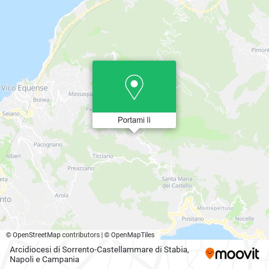 Mappa Arcidiocesi di Sorrento-Castellammare di Stabia