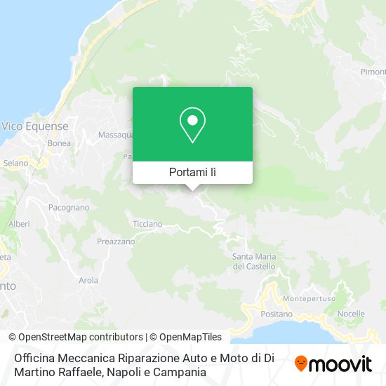 Mappa Officina Meccanica Riparazione Auto e Moto di Di Martino Raffaele