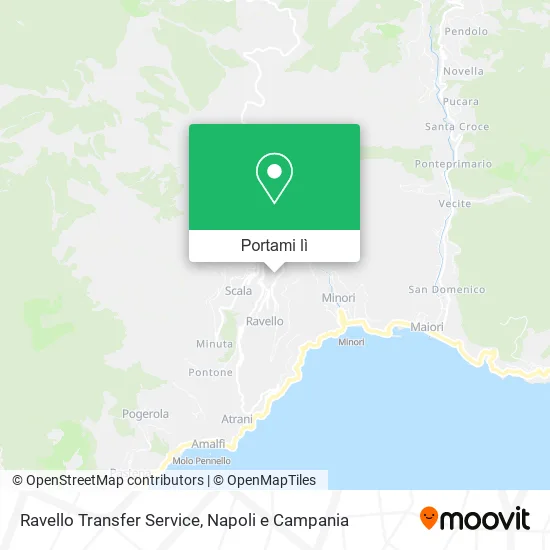 Mappa Ravello Transfer Service