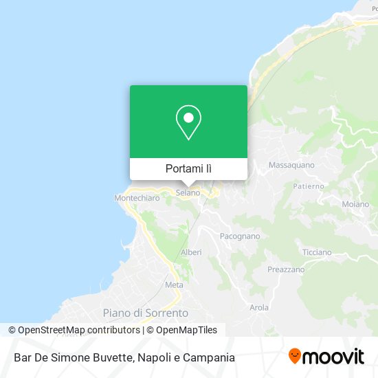 Mappa Bar De Simone Buvette