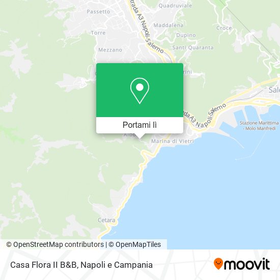 Mappa Casa Flora II B&B