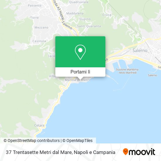 Mappa 37 Trentasette Metri dal Mare