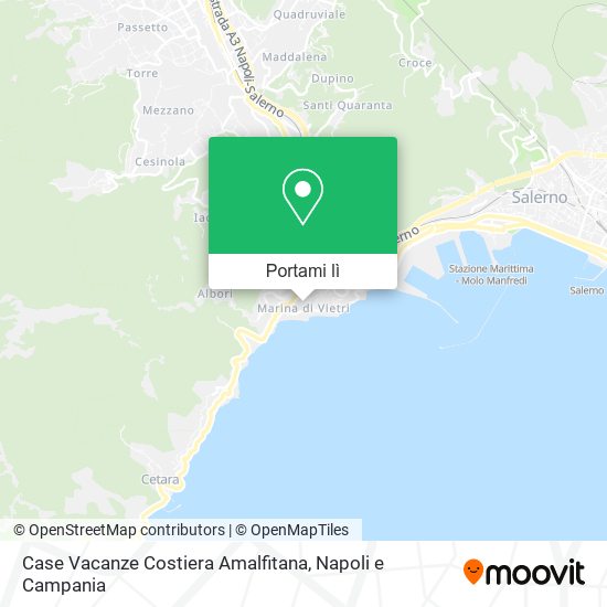 Mappa Case Vacanze Costiera Amalfitana