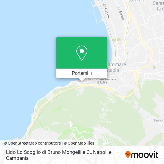 Mappa Lido Lo Scoglio di Bruno Mongelli e C.
